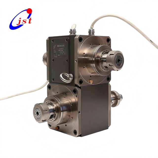 7.5kW Hava Soğutmalı &Ccedil;ok Kafalı CNC Mil Motoru JGQ82-18Z/7.5/4 (ER40*3+φ30 Kelep&ccedil;e, 18000RPM)