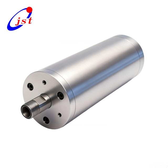 Motore mandrino MTC rotondo raffreddato ad acqua da 0,3 kW con pinza ER8 diametro 48 mm