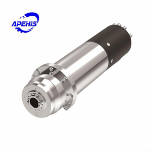 7,5 kW wassergek&uuml;hlter ATC-Spindelmotor mit hohem Drehmoment | 6 Lager | BT30 / BBT30 / HSK-E40, 120 mm Durchmesser, mit Flansch